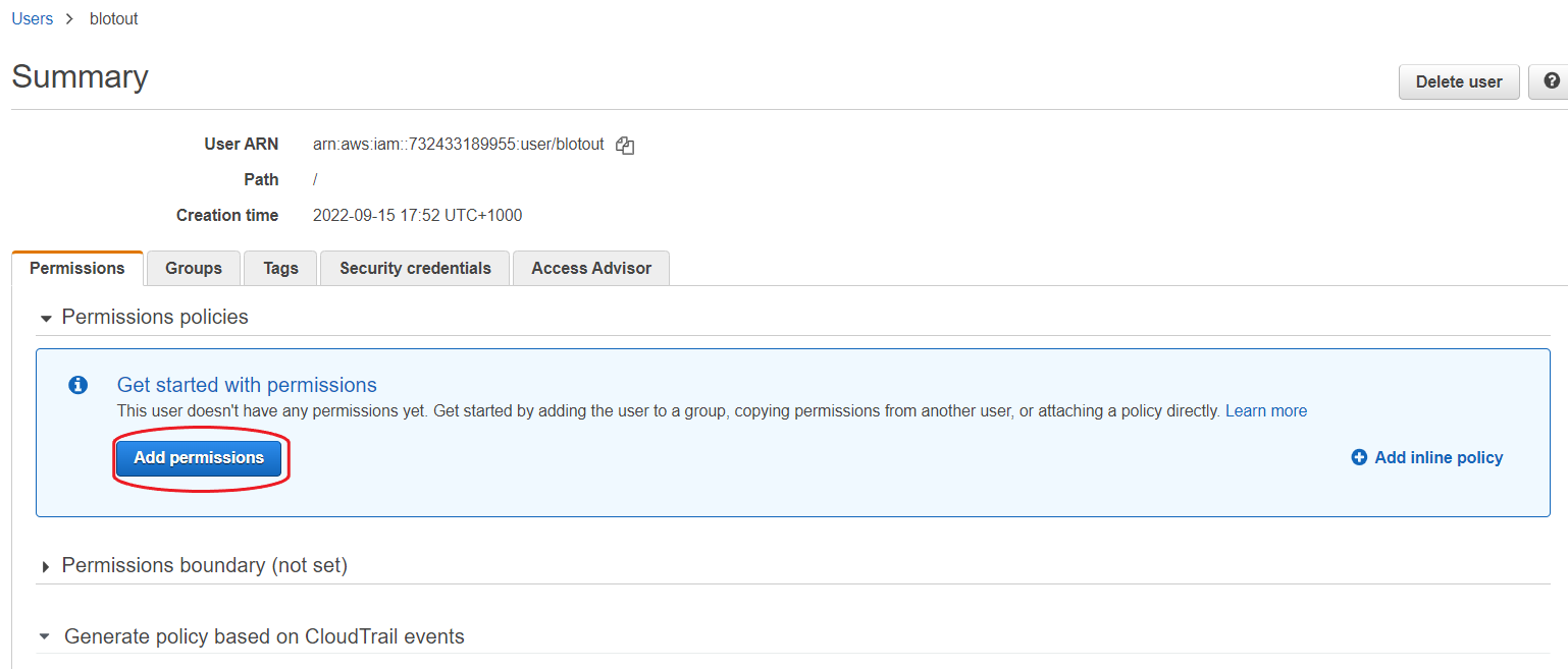 Add Permissions