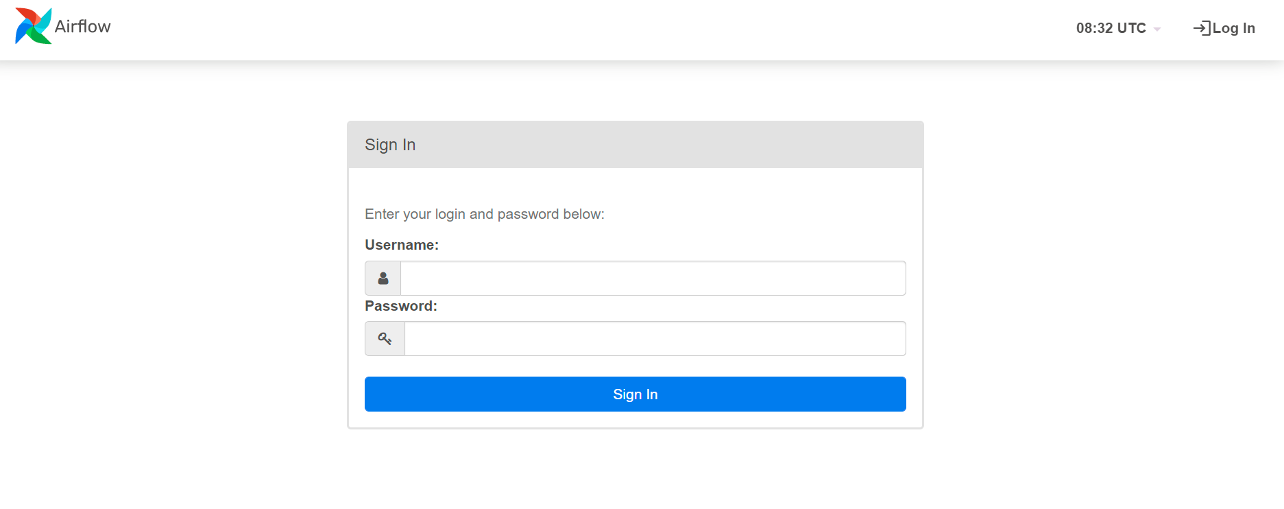 Airflow login