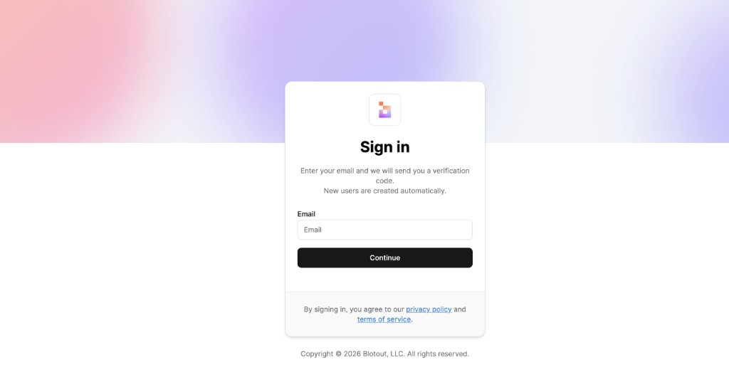 Sign in