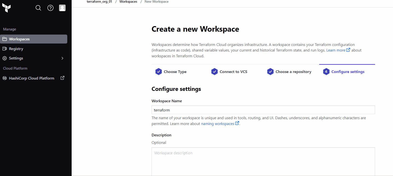 Configure Settings