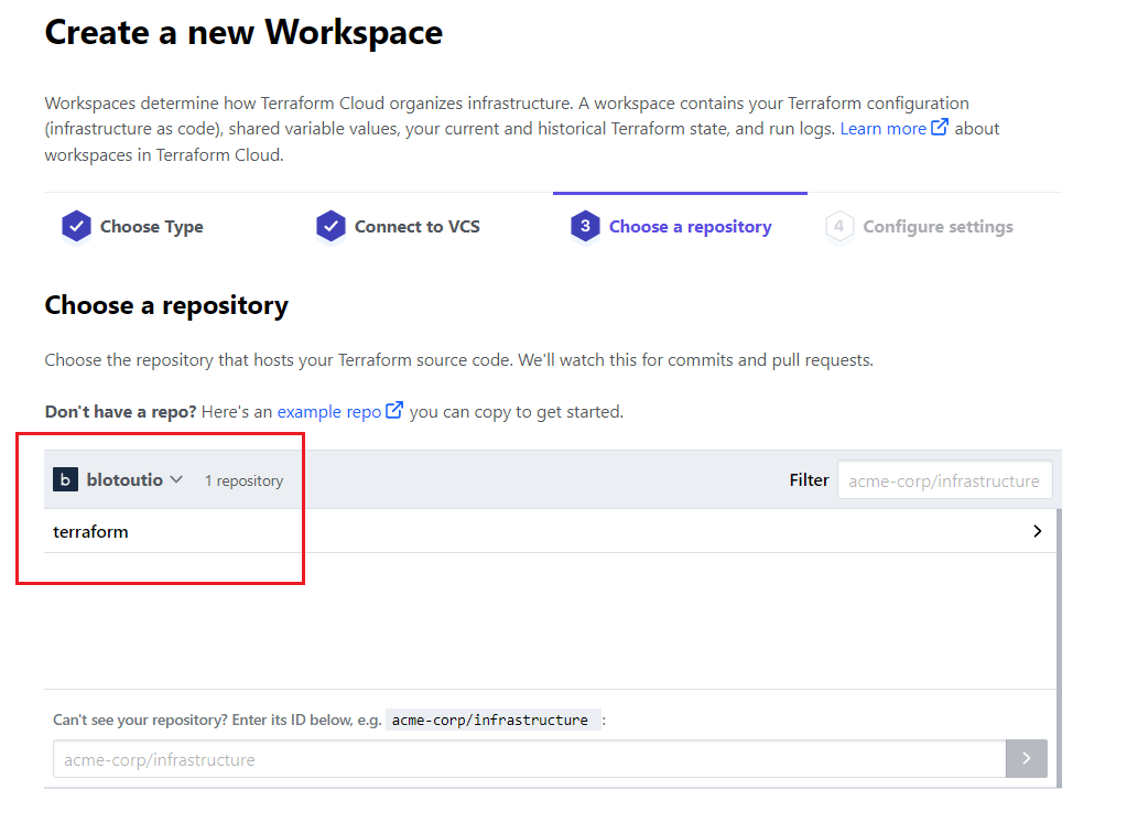 Terraform repo