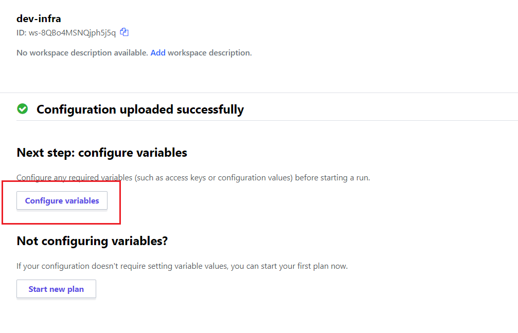 Configure Variables